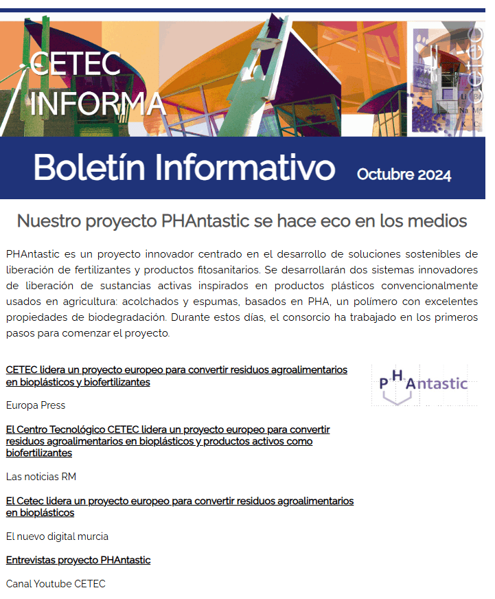 Lee más sobre el artículo Cetec Informa. Boletín Informativo Octubre 2024