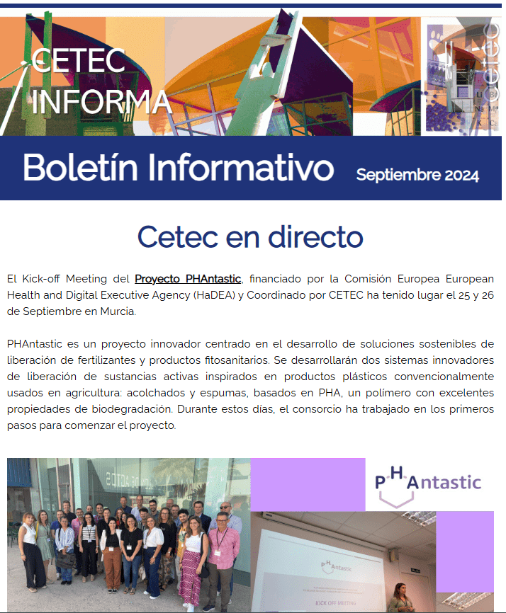 Lee más sobre el artículo Cetec Informa. Boletín Informativo Septiembre 2024
