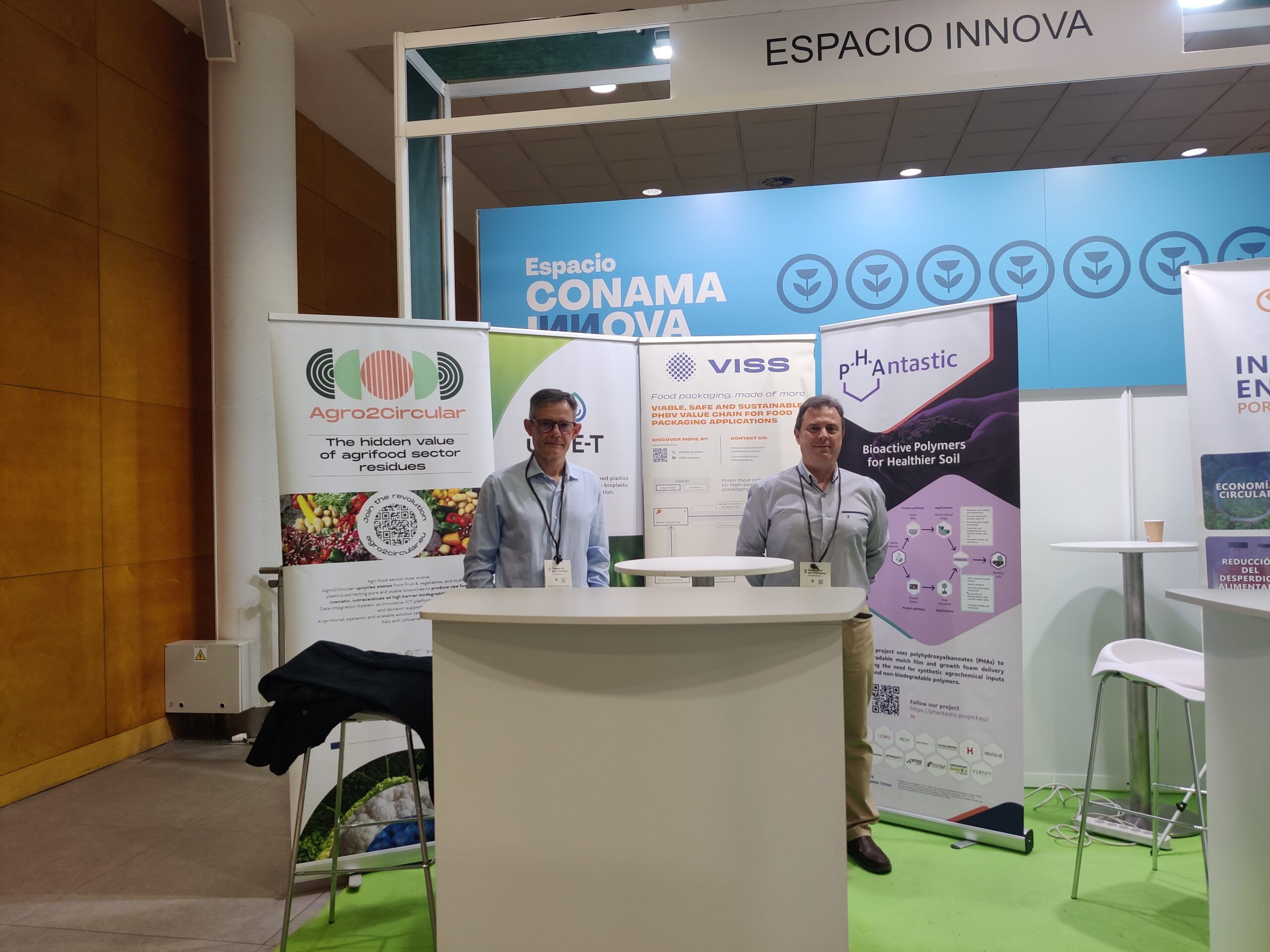 Lee más sobre el artículo Participamos en CONAMA 2024 con nuestros proyectos Viss, Agro2Circular, up-PET y Phantastic